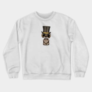 Steampunk Baby Sloth Crewneck Sweatshirt